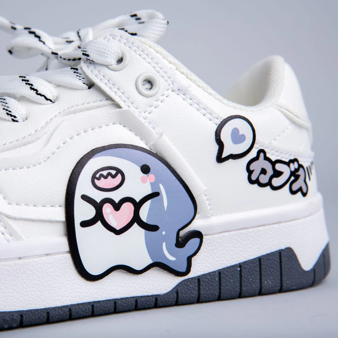 *CLEARANCE* Ultra Chubby Kabbu Sharku Casual White Sneakers - Women's - Image 2