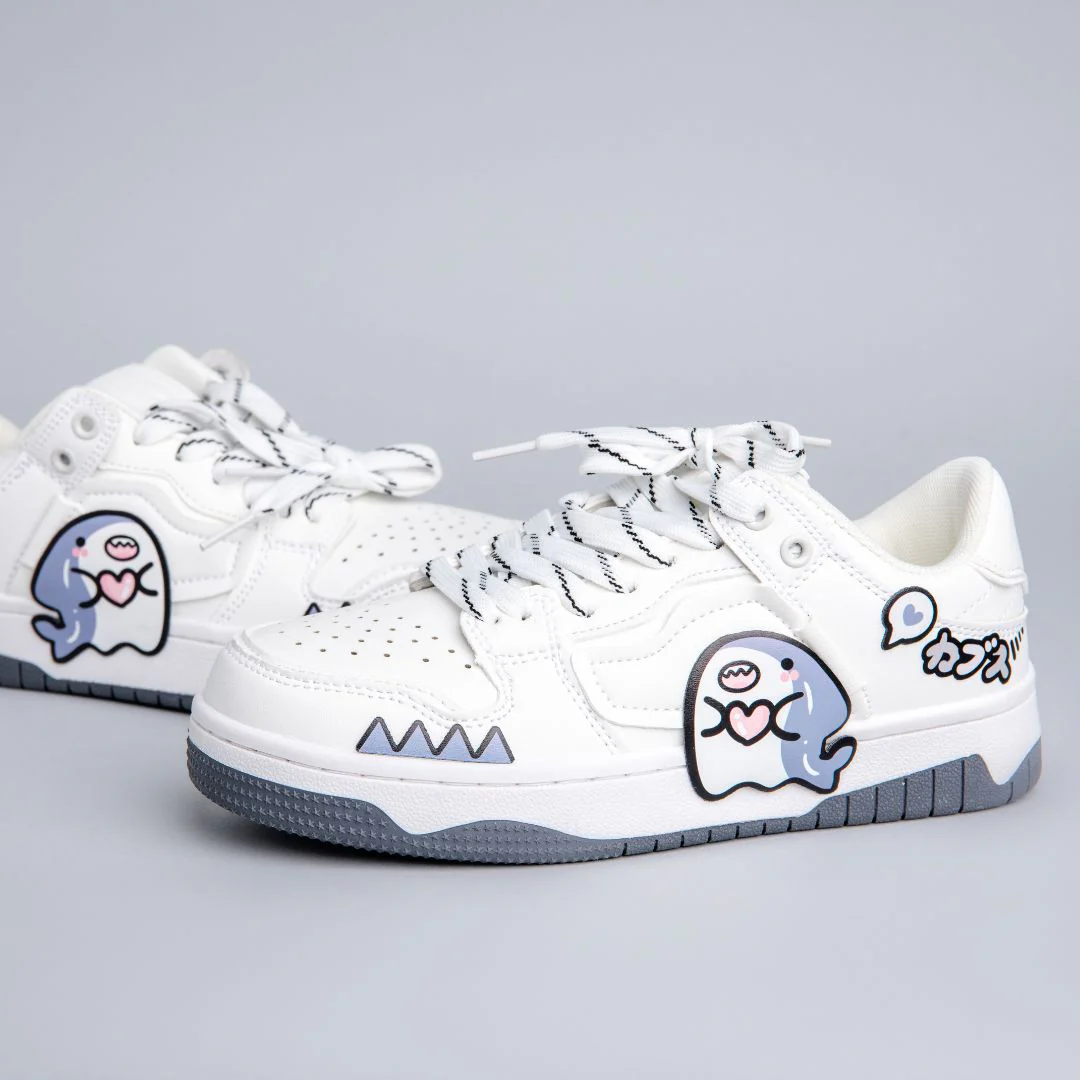 *CLEARANCE* Ultra Chubby Kabbu Sharku Casual White Sneakers - Women's - Image 3
