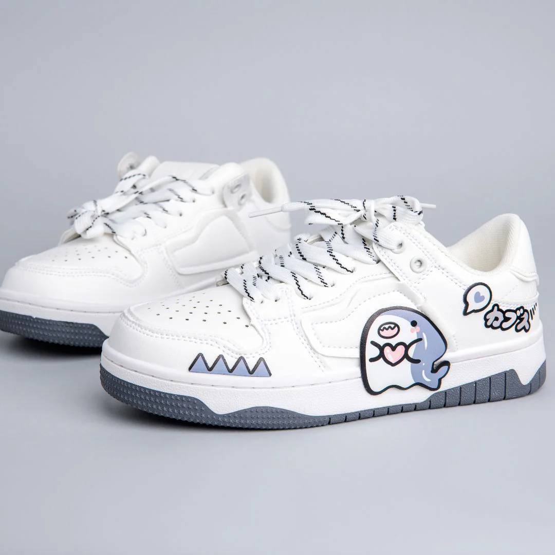 *CLEARANCE* Ultra Chubby Kabbu Sharku Casual White Sneakers - Women's - Image 4