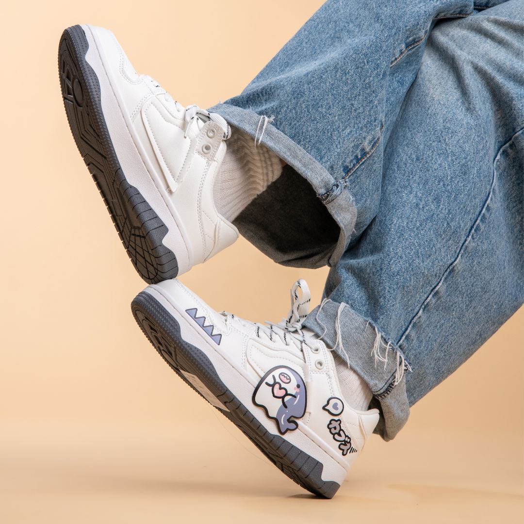 *CLEARANCE* Ultra Chubby Kabbu Sharku Casual White Sneakers - Women's - Image 8