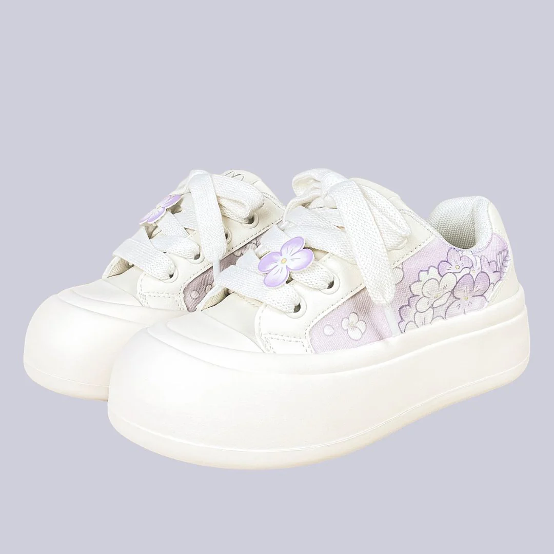 Lilac Floral Dream Chunky Sneakers - Women's - Image 2