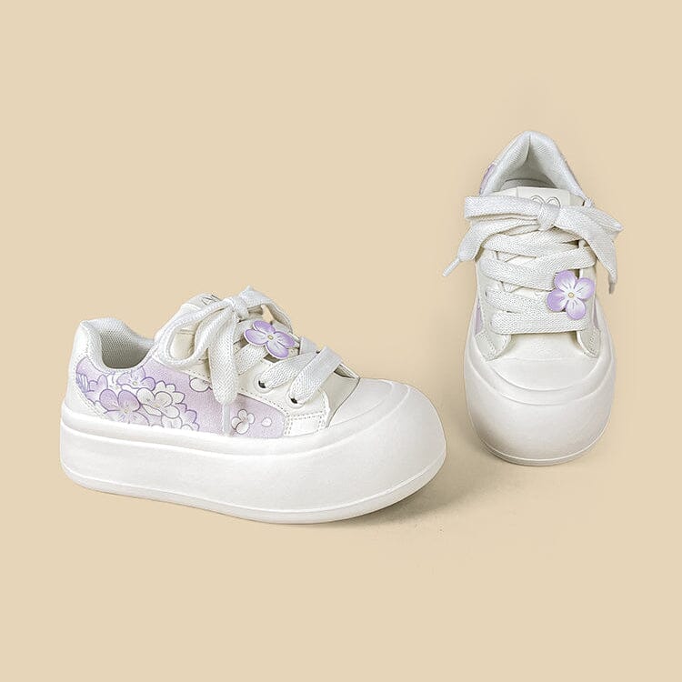 Lilac Floral Dream Chunky Sneakers - Women's - Image 5