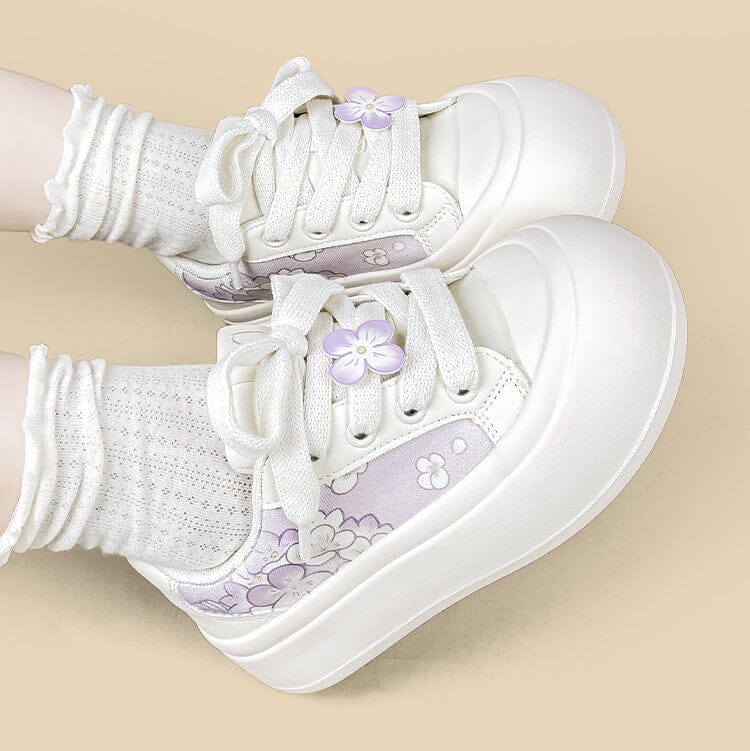 Lilac Floral Dream Chunky Sneakers - Women's - Image 6