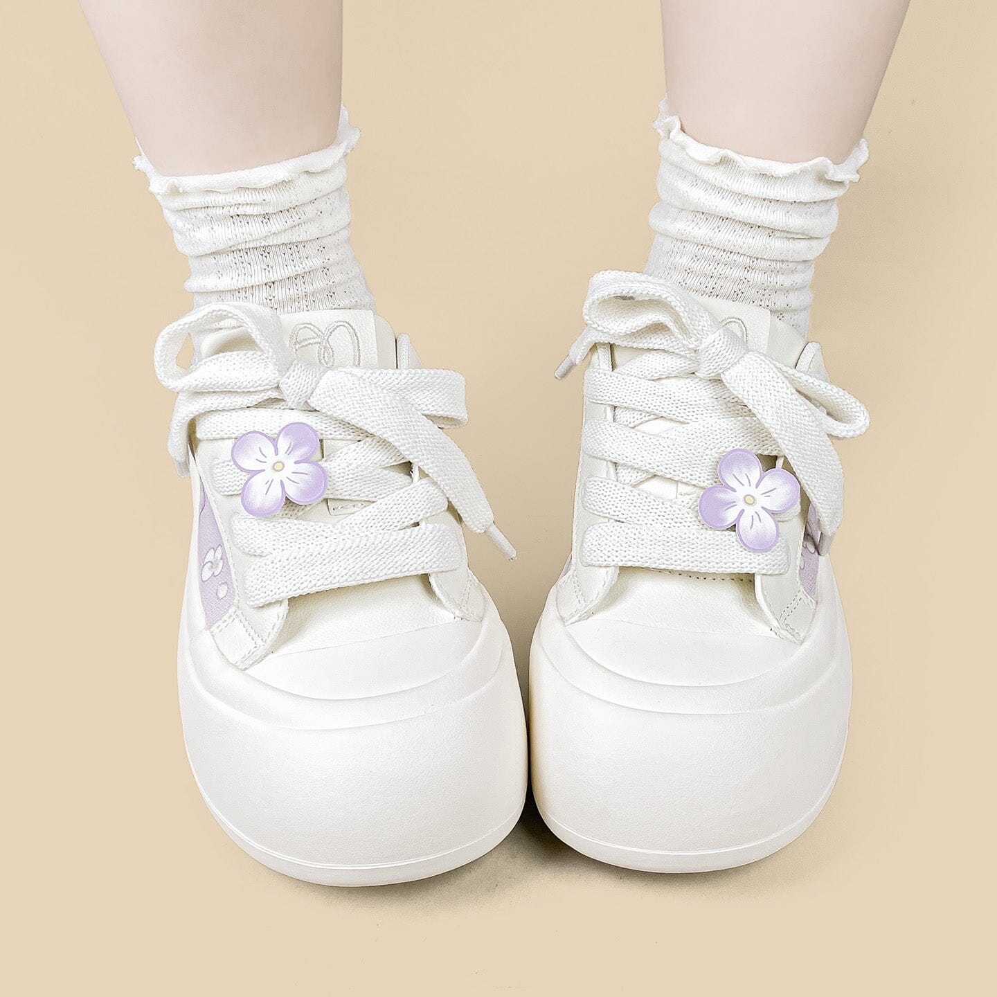 Lilac Floral Dream Chunky Sneakers - Women's - Image 8