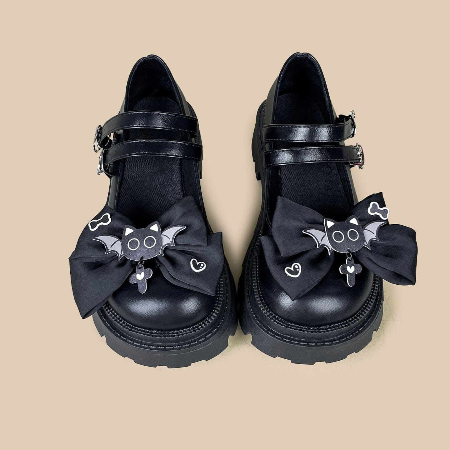 Midnight Bat Kawaii Chunky Mary Janes - Women's - Image 3