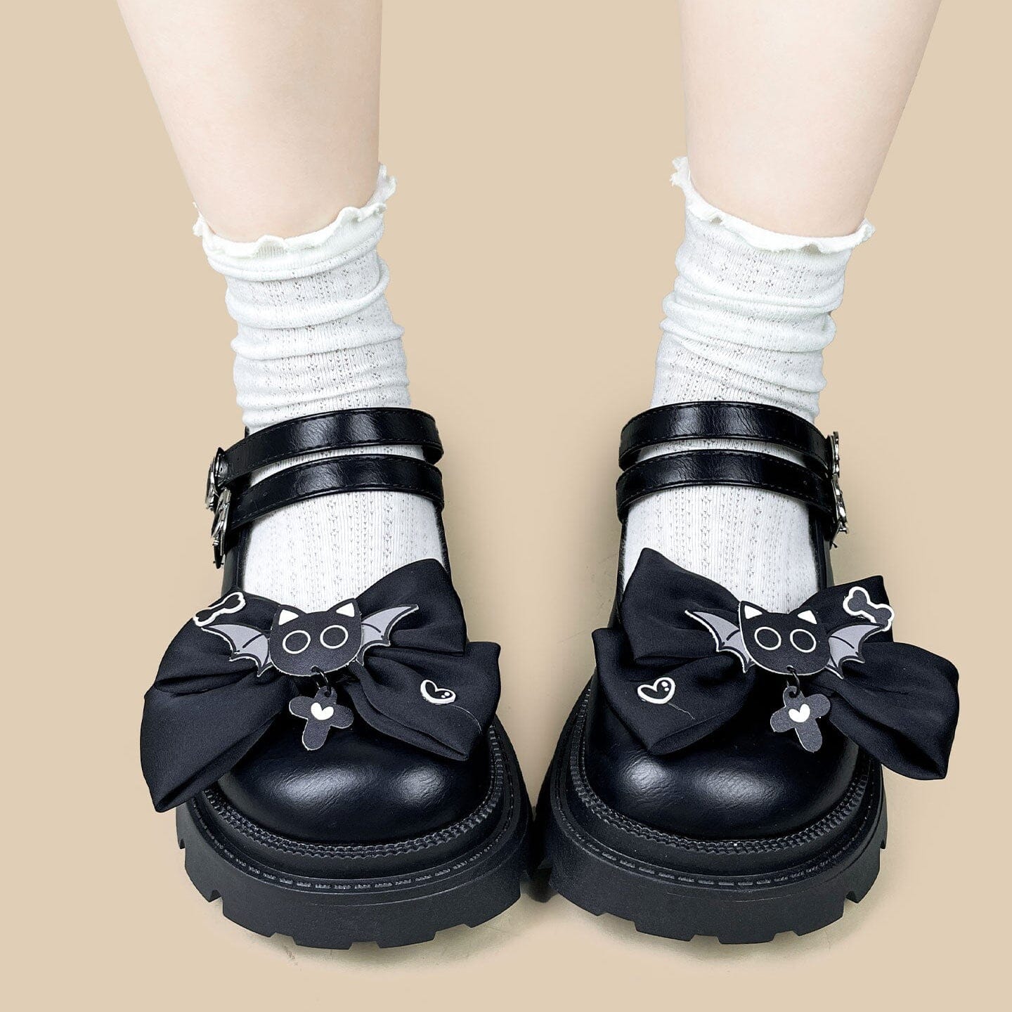 Midnight Bat Kawaii Chunky Mary Janes - Women's - Image 6