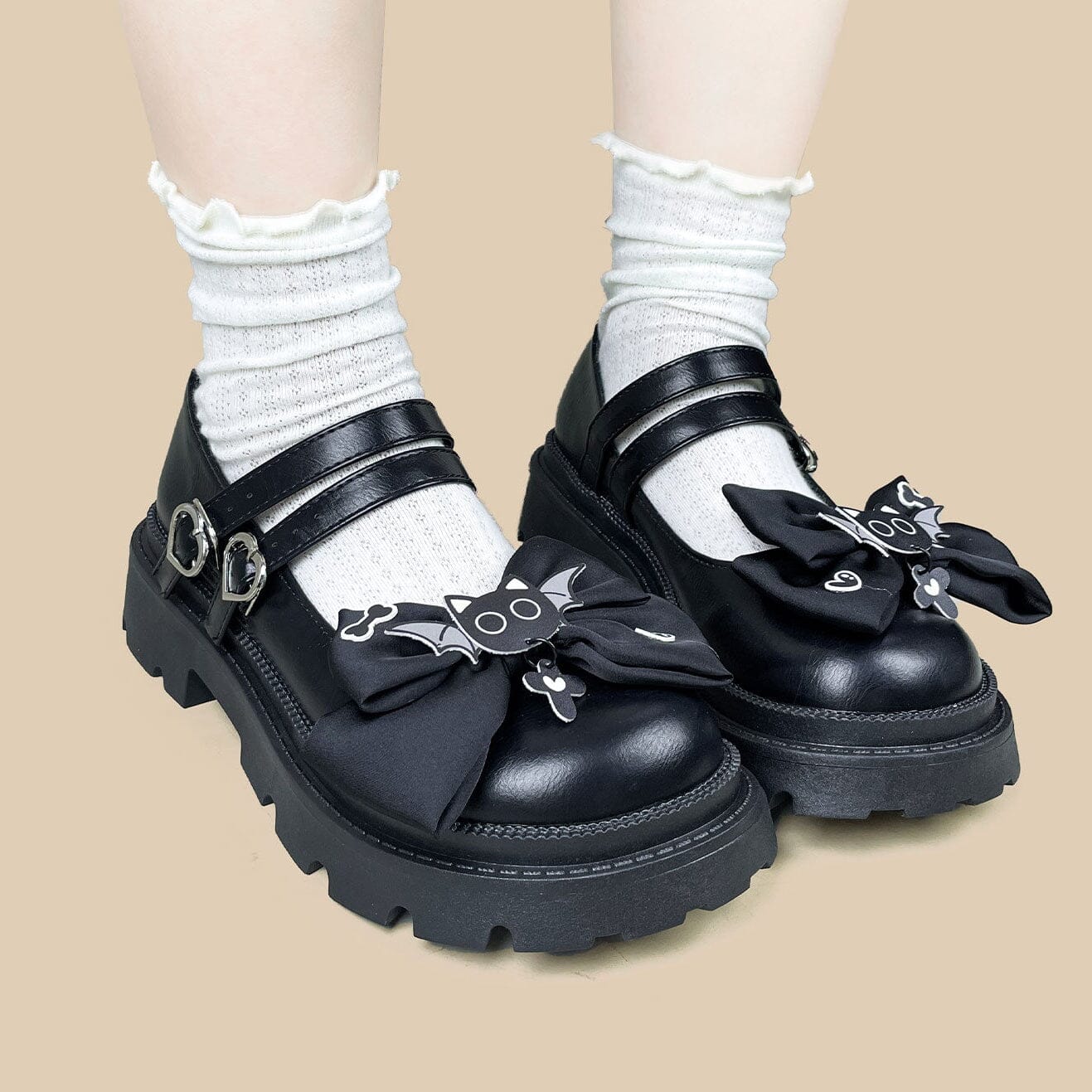 Midnight Bat Kawaii Chunky Mary Janes - Women's - Image 8