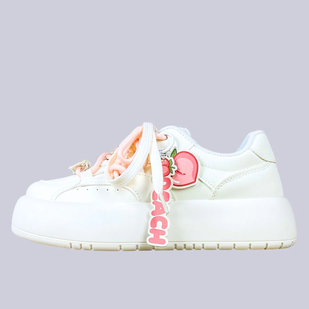 Sweet Escape Peach Charm Edition Chunky Sneakers - Women's